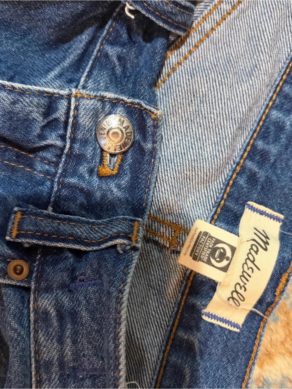 Madewell Blue Denim Bermuda Shorts — Classic 1997